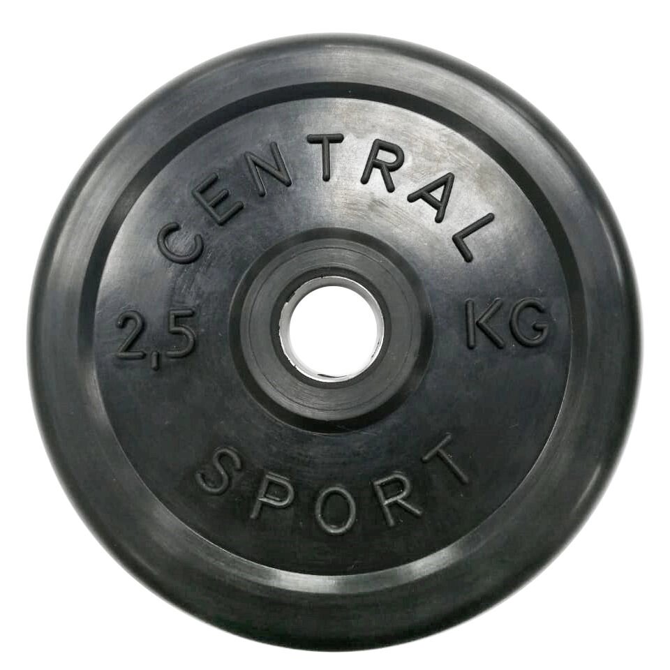 Диск обрезиненный Central Sport d26мм (2.5кг) от компании Интернет-магазин «Sport-Center » - фото 1