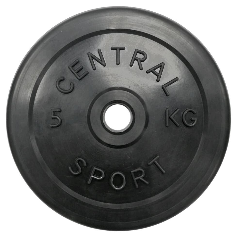 Диск обрезиненный Central Sport d26мм (5кг) от компании Интернет-магазин «Sport-Center » - фото 1
