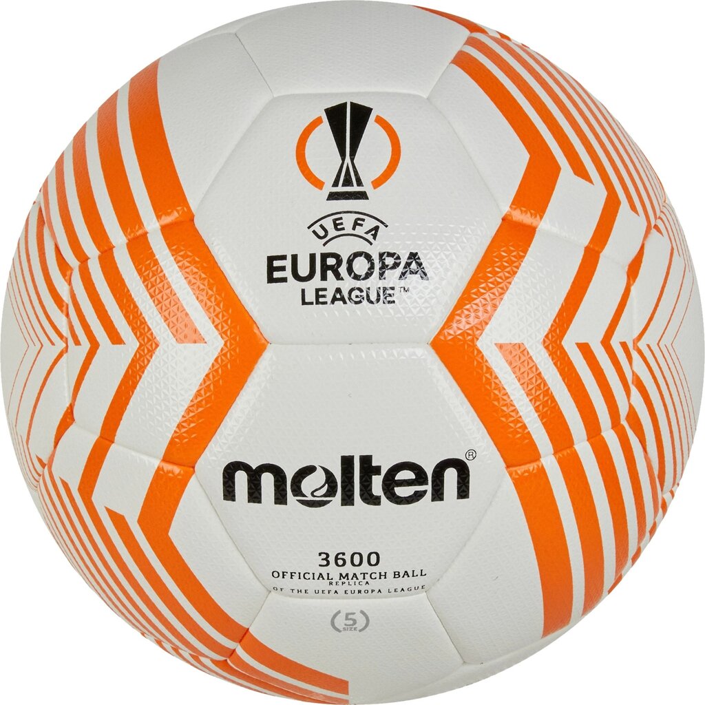 Футбольный мяч MOLTEN F5U3600-23 UEFA Europa League replica PU 5 size от компании Интернет-магазин «Sport-Center » - фото 1