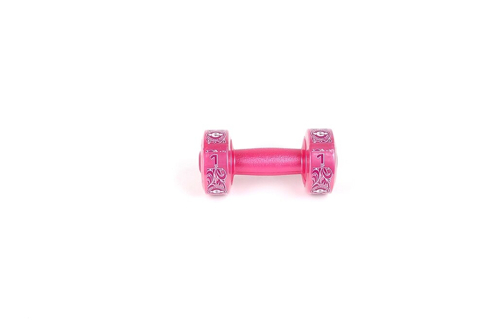 Гантель корпус пластик, розовый (1кг) от компании Интернет-магазин «Sport-Center » - фото 1
