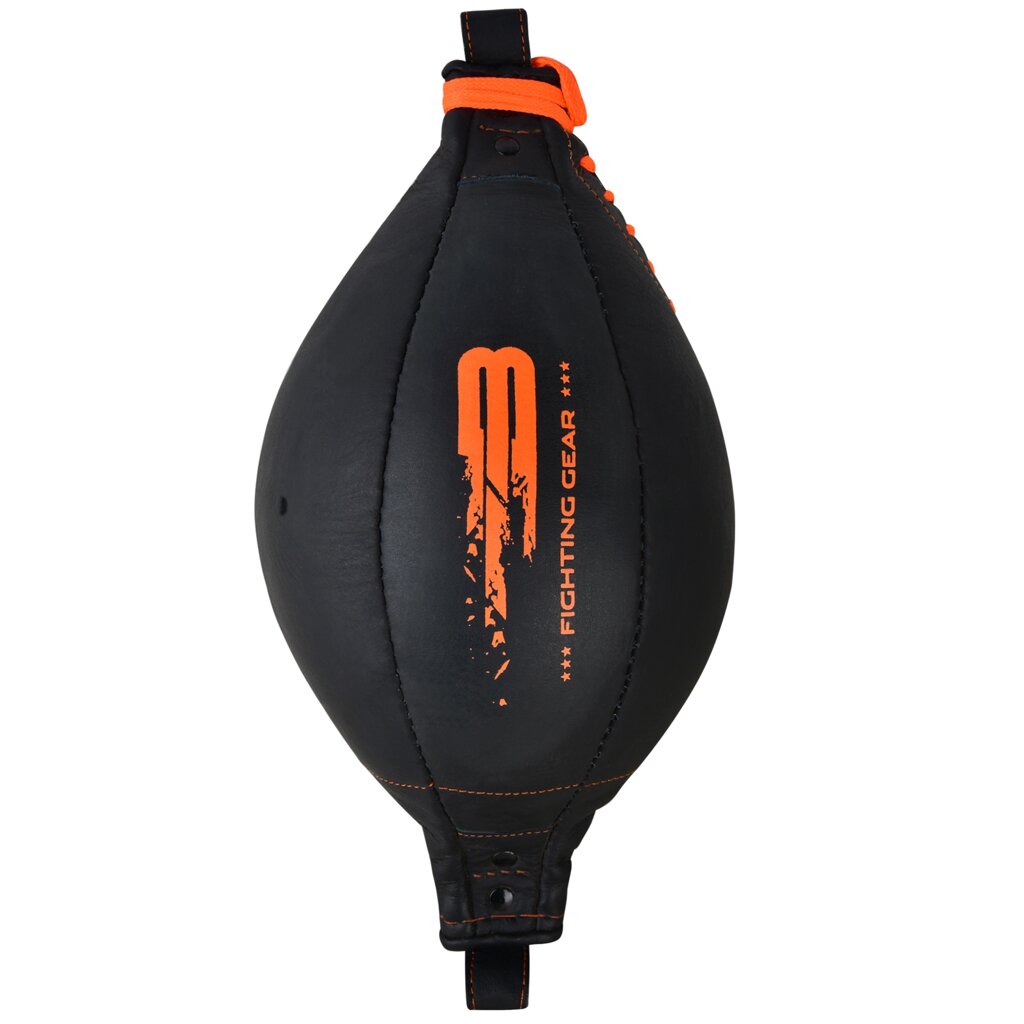 Груша на растяжках BoyBo Fire BPE450, кожа черно-оранжевый от компании Интернет-магазин «Sport-Center » - фото 1