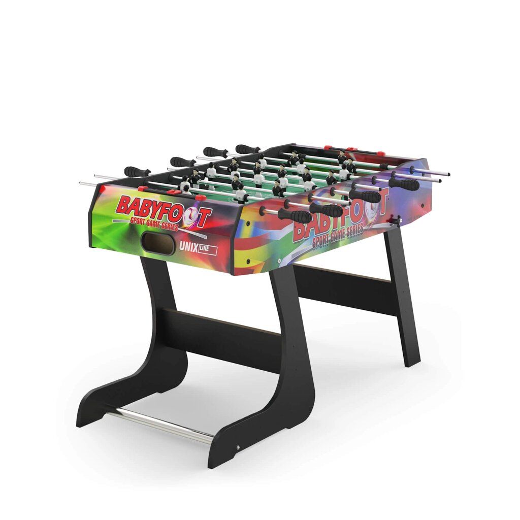 Игровой стол складной UNIX Line Футбол - Кикер (122х61 cм, Color) от компании Интернет-магазин «Sport-Center » - фото 1