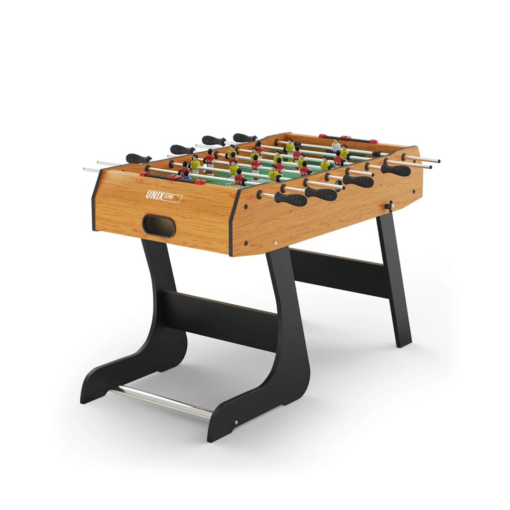 Игровой стол складной UNIX Line Футбол - Кикер (122х61 cм, Wood) от компании Интернет-магазин «Sport-Center » - фото 1