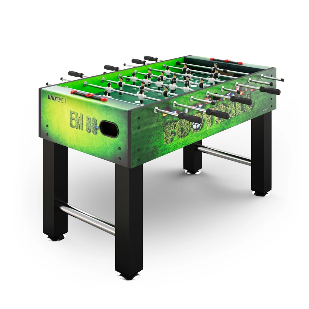 Игровой стол UNIX Line Футбол - Кикер (140х74 cм, Green) от компании Интернет-магазин «Sport-Center » - фото 1