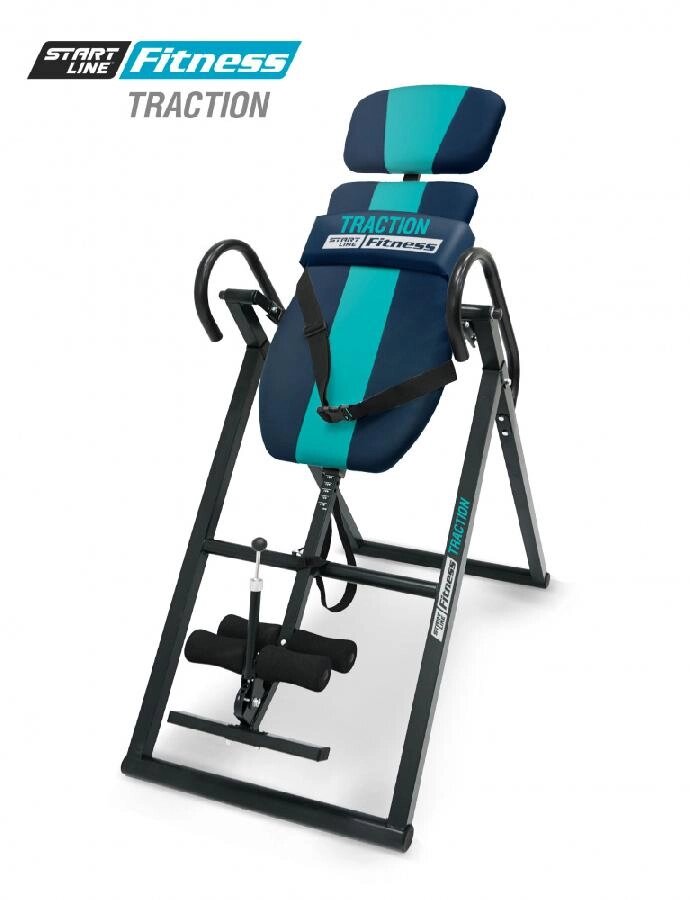 Инверсионный стол Start Line Fitness TRACTION (сине-бирюзовый) от компании Интернет-магазин «Sport-Center » - фото 1