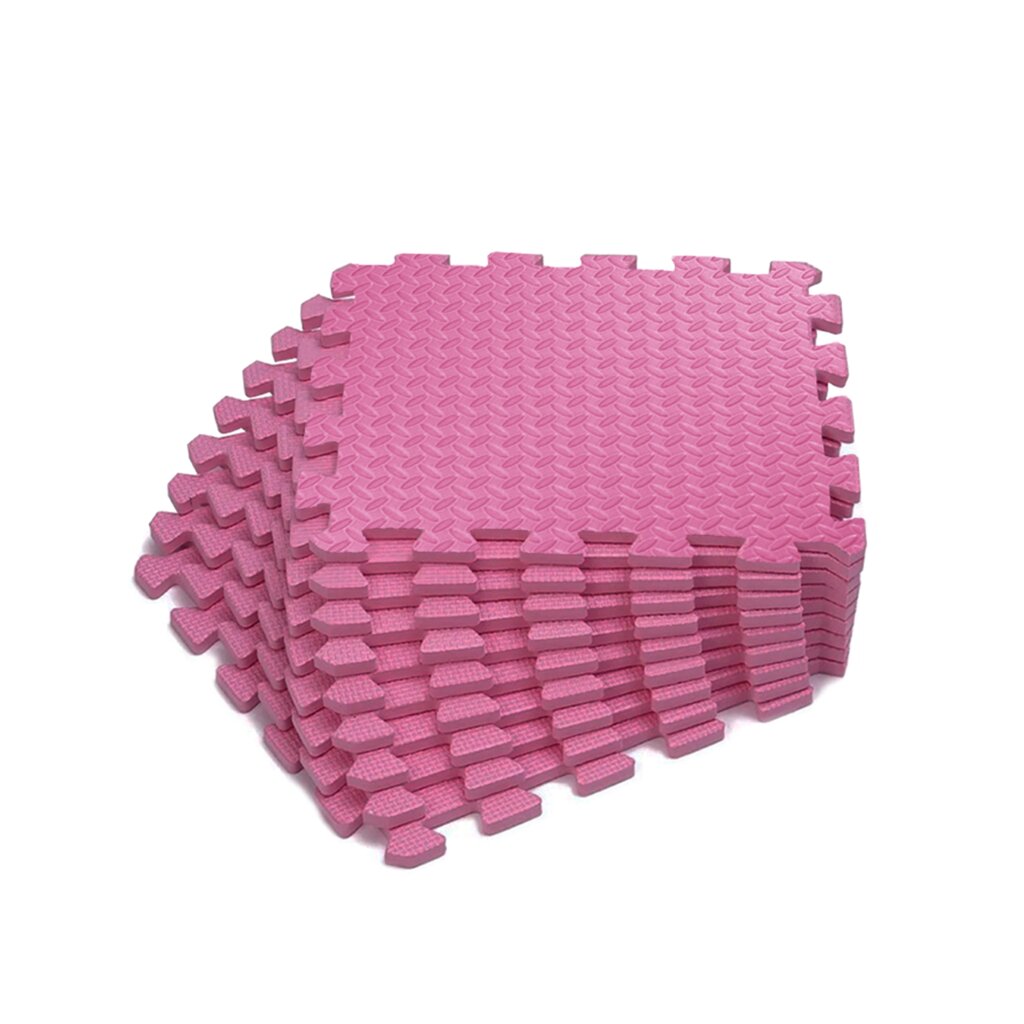Коврик-пазл UNIX Fit влагостойкий для йоги и фитнеса (розовый, 24 шт.) от компании Интернет-магазин «Sport-Center » - фото 1