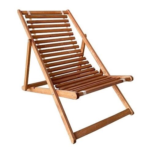 Кресло-шезлонг DYATEL сиденье из дерева сосна (цвет дуб) от компании Интернет-магазин «Sport-Center » - фото 1