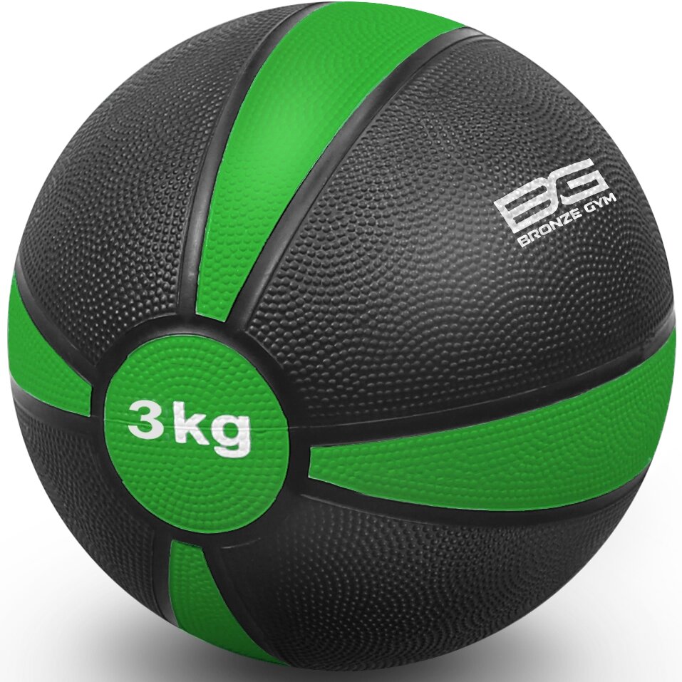 Медбол резиновый BRONZE GYM, 3 кг. от компании Интернет-магазин «Sport-Center » - фото 1