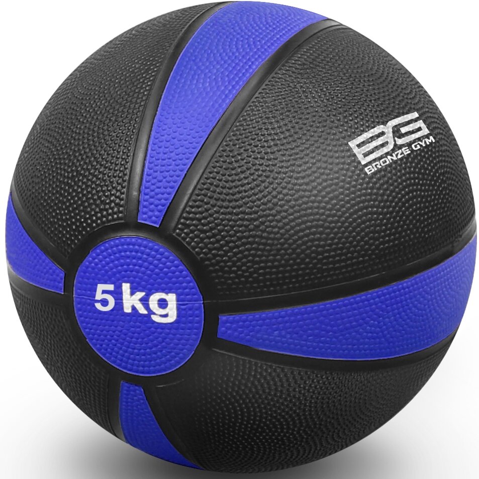 Медбол резиновый BRONZE GYM, 5 кг от компании Интернет-магазин «Sport-Center » - фото 1
