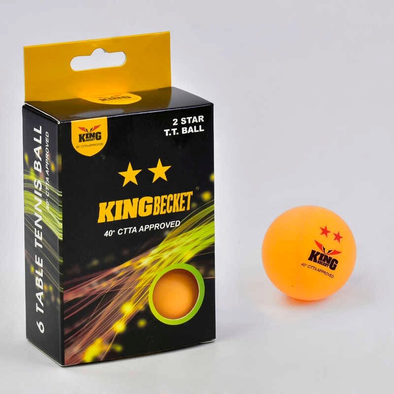 Мяч для н/т Kingbecket 2* 6 шт от компании Интернет-магазин «Sport-Center » - фото 1
