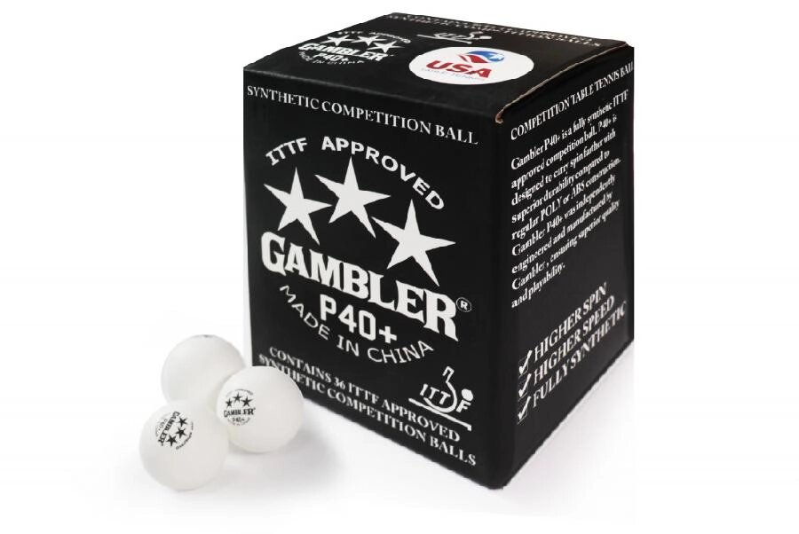 Мячи для н/т GAMBLER P40+ BALL - 36 PACK от компании Интернет-магазин «Sport-Center » - фото 1