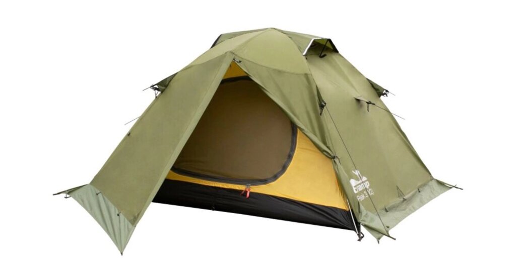 Палатка Экспедиционная Tramp Peak 3 (V2) Green от компании Интернет-магазин «Sport-Center » - фото 1