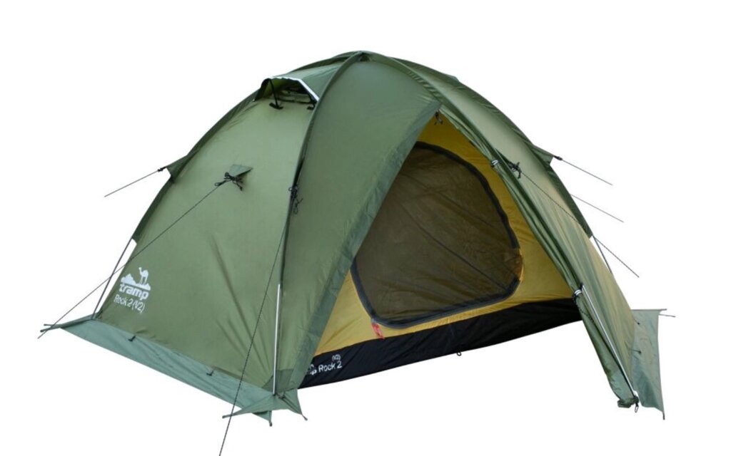 Палатка Экспедиционная Tramp Rock 2 (V2) Green от компании Интернет-магазин «Sport-Center » - фото 1