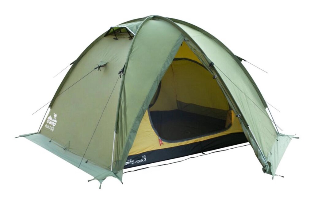 Палатка Экспедиционная Tramp Rock 4 (V2) Green от компании Интернет-магазин «Sport-Center » - фото 1