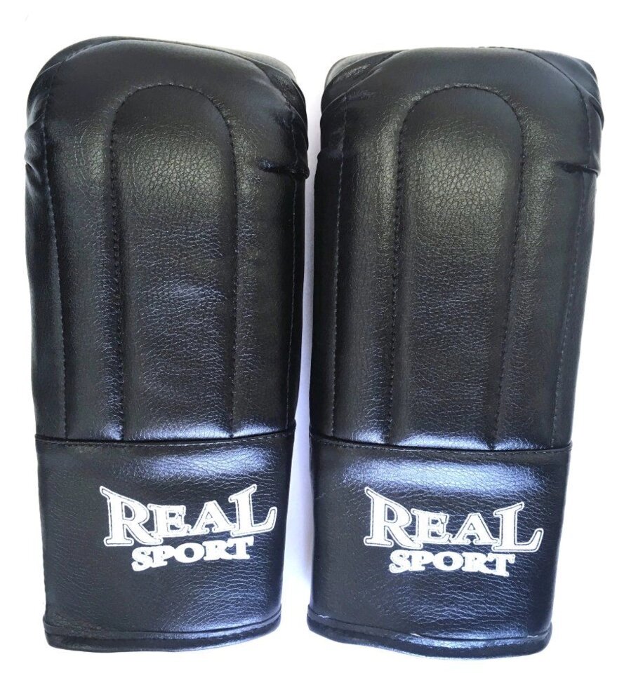 Перчатки тренировочные REALSPORT S, черный от компании Интернет-магазин «Sport-Center » - фото 1