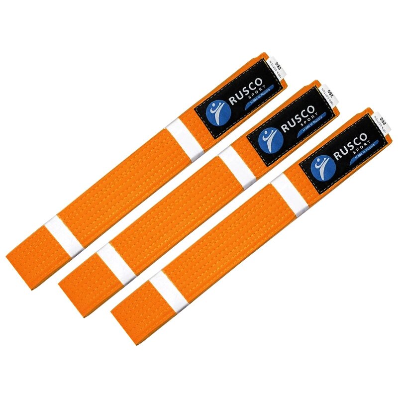 Пояс 2.6 м RUSCO SPORT оранжевый от компании Интернет-магазин «Sport-Center » - фото 1