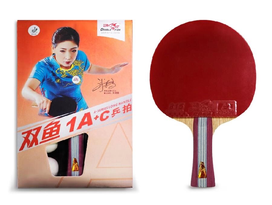 Ракетка для настольного тенниса Double Fish (1A+C серия) от компании Интернет-магазин «Sport-Center » - фото 1