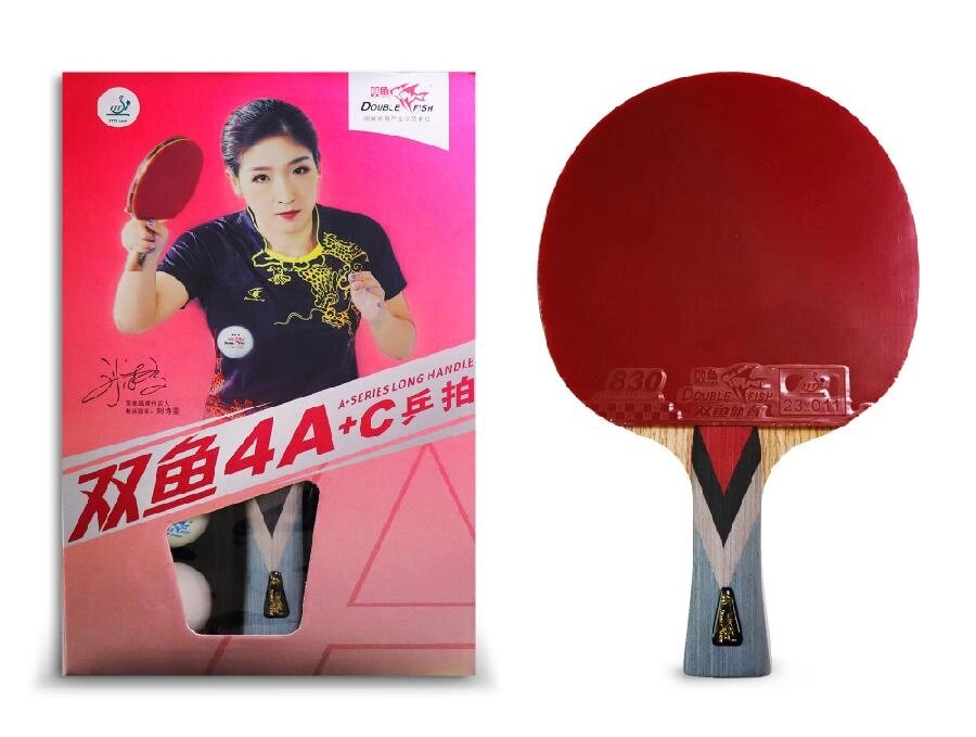 Ракетка для настольного тенниса Double Fish (4A+C серия) от компании Интернет-магазин «Sport-Center » - фото 1