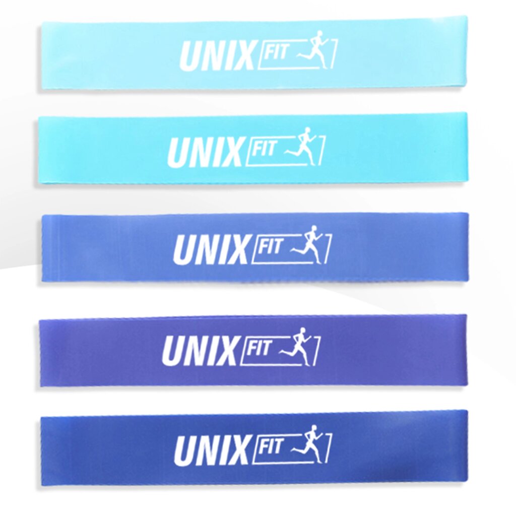 Резинки для фитнеса UNIX Fit (5 цветов, синий) от компании Интернет-магазин «Sport-Center » - фото 1