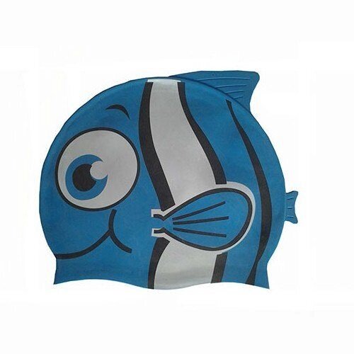 Шапочка для плавания силиконовая "Рыбка" YS10 (синяя) от компании Интернет-магазин «Sport-Center » - фото 1