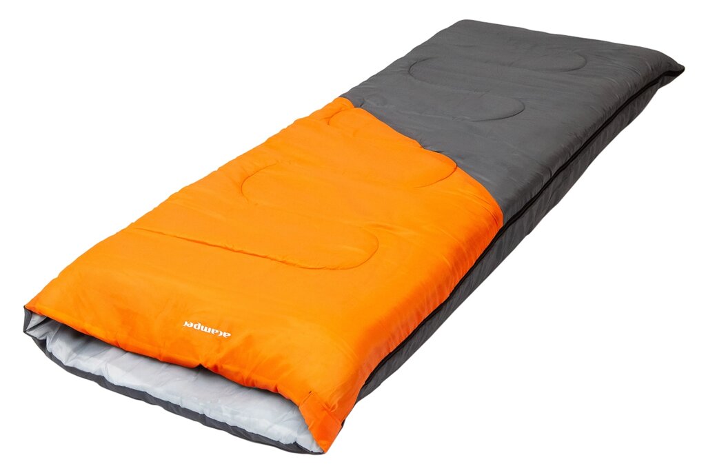 Спальный мешок ACAMPER BRUNI 300г/м2 (gray-orange) от компании Интернет-магазин «Sport-Center » - фото 1