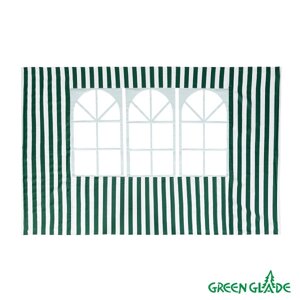Стенка для шатра Green Glade 4110 (зеленая) с окном