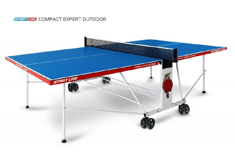 Стол теннисный Start Line Compact EXPERT 4 Всепогодный (Синий) от компании Интернет-магазин «Sport-Center » - фото 1