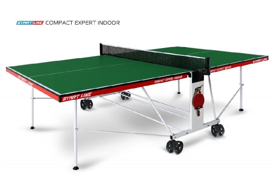 Стол теннисный Start Line Compact EXPERT (Зелёный) от компании Интернет-магазин «Sport-Center » - фото 1