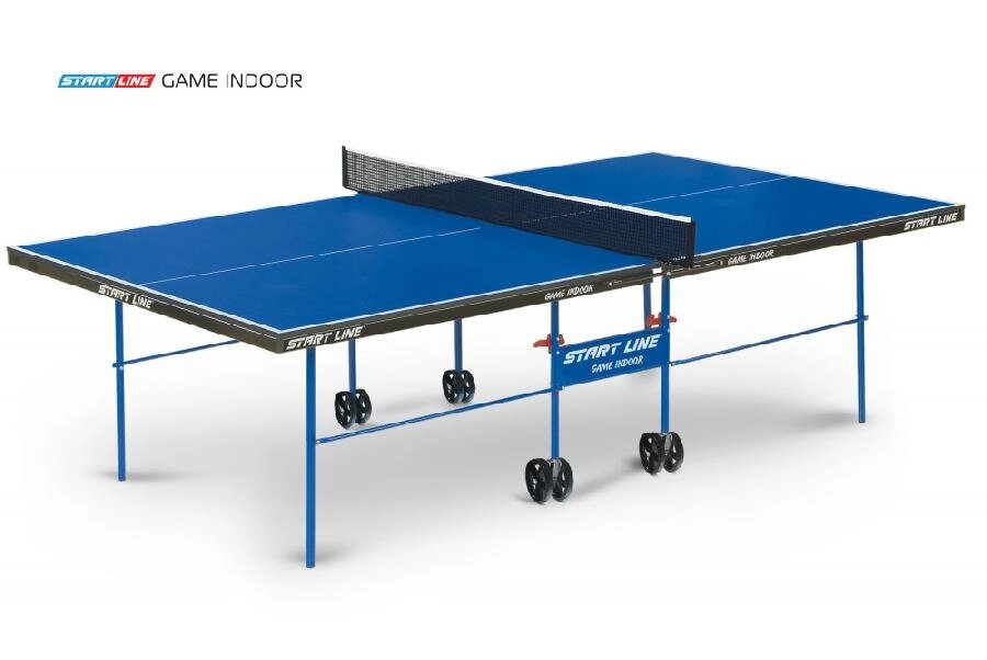 Стол теннисный Start Line Game с сеткой (Синий) от компании Интернет-магазин «Sport-Center » - фото 1