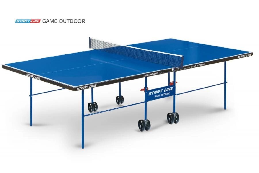 Стол теннисный Start Line Game Всепогодный с сеткой (Синий) от компании Интернет-магазин «Sport-Center » - фото 1