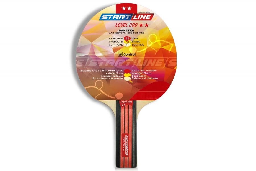 Теннисная ракетка Start line Level 200 New (прямая) от компании Интернет-магазин «Sport-Center » - фото 1