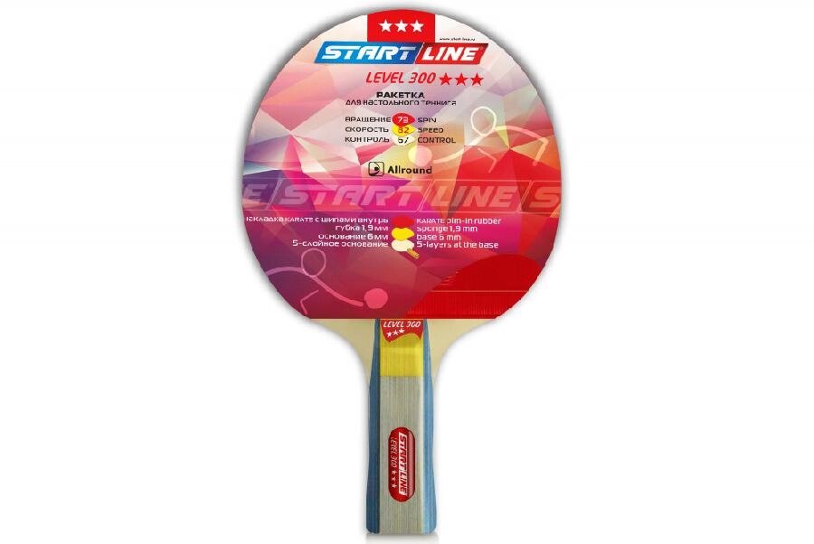 Теннисная ракетка Start line Level 300 New (анатомическая) от компании Интернет-магазин «Sport-Center » - фото 1