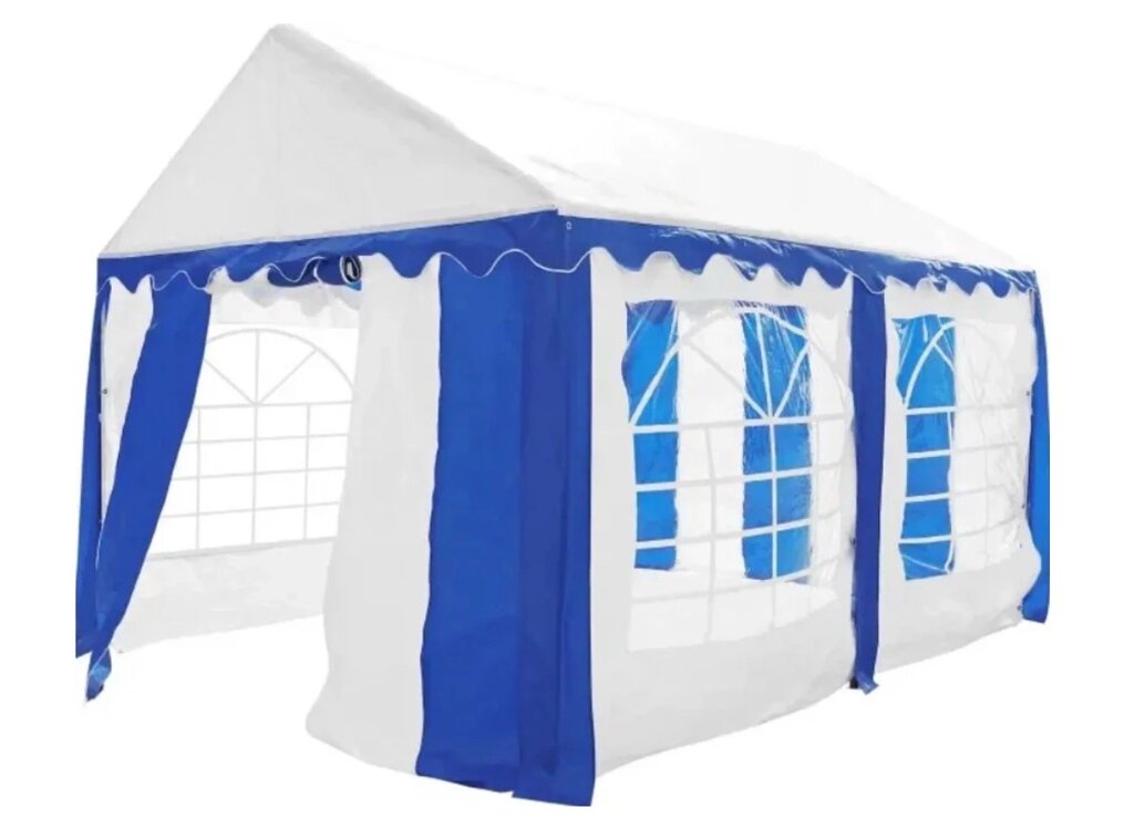 Торговая палатка Sundays Party 3x4 (белый-синий) от компании Интернет-магазин «Sport-Center » - фото 1