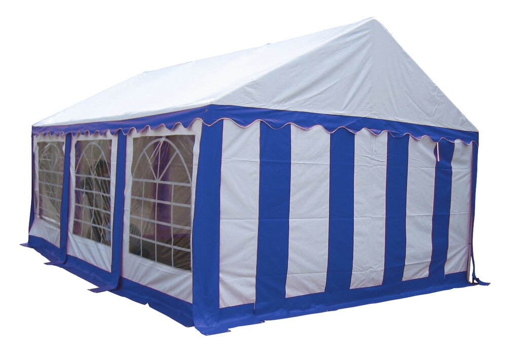 Торговая палатка Sundays Party 3x6 (белый/синий) от компании Интернет-магазин «Sport-Center » - фото 1