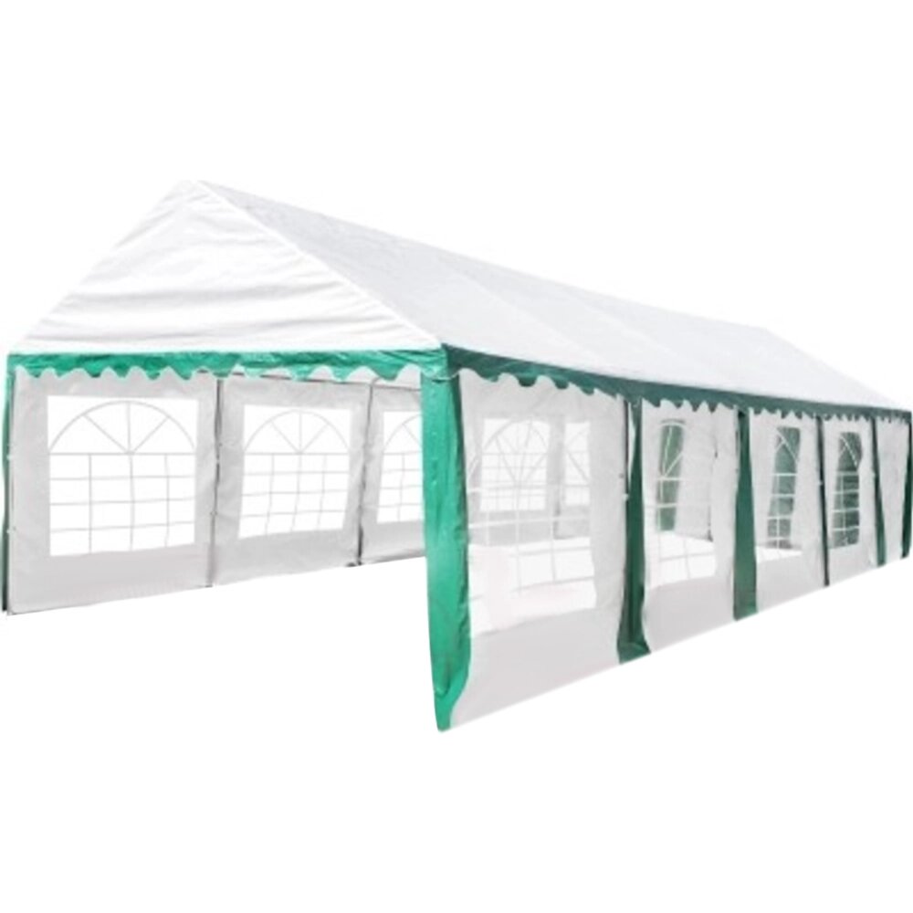 Торговая палатка Sundays Party 4x10 (белый-зеленый) от компании Интернет-магазин «Sport-Center » - фото 1