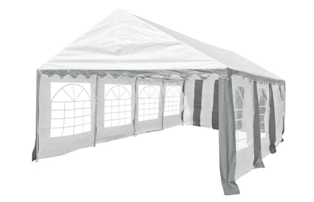 Торговая палатка Sundays Party 4x8 (белый-серый) от компании Интернет-магазин «Sport-Center » - фото 1