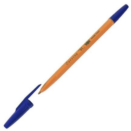 Ручка шариковая CORVINA 51, желтый корпус, синяя - наличие