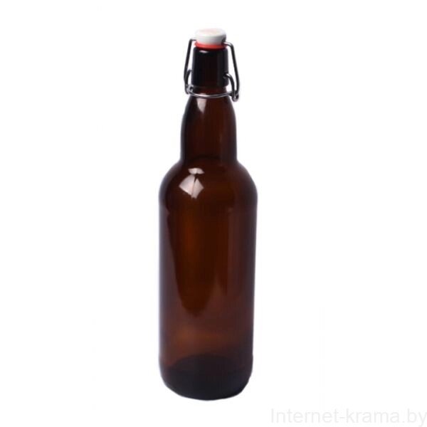 Бутылка 0,5 литра с бугельной пробкой 16 шт от компании Iнтэрнэт-крама - фото 1