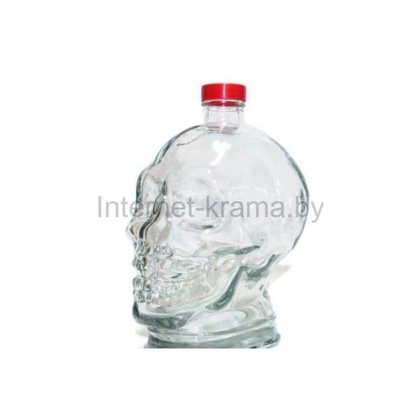 Бутылка Череп 1 л. от компании Iнтэрнэт-крама - фото 1