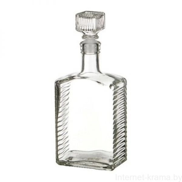 Бутылка Штоф 1,2л в оплетке от компании Iнтэрнэт-крама - фото 1