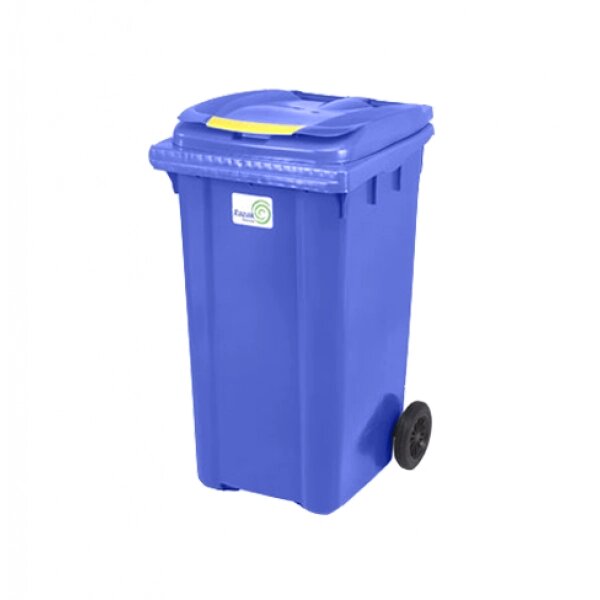 Мусорный контейнер 240 литров, синий от компании Iнтэрнэт-крама - фото 1