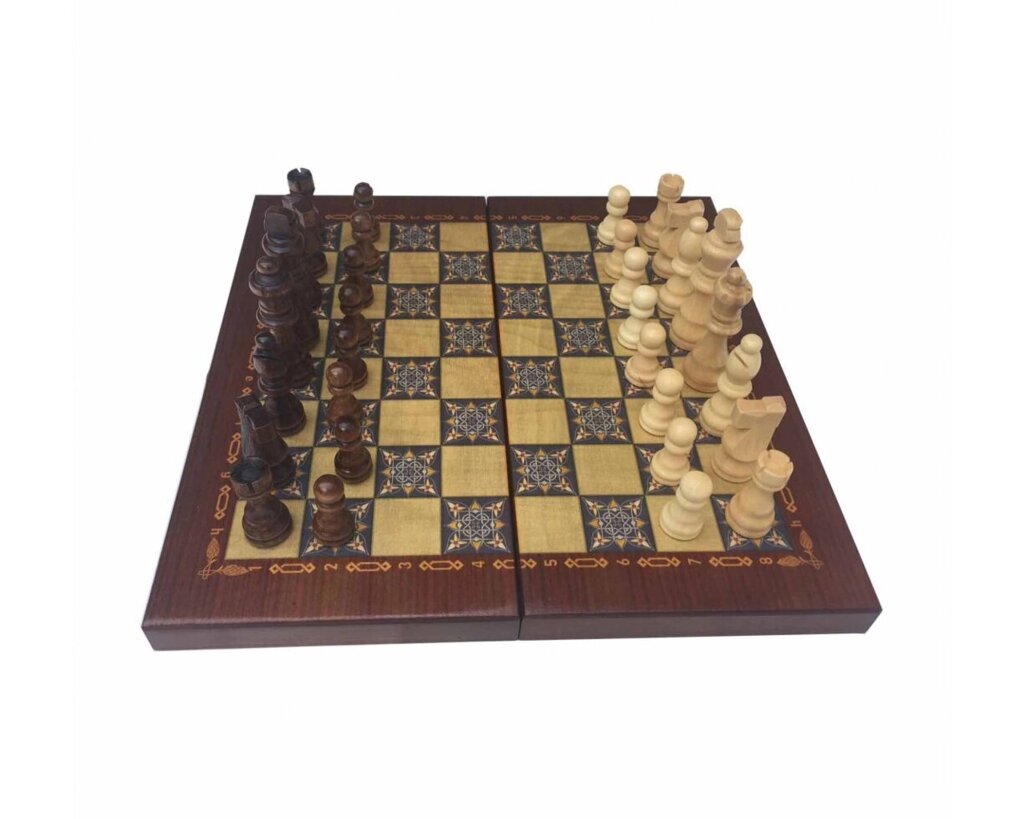 Набор 3в1 Шахматы-нарды-шашки Мозаика от компании Iнтэрнэт-крама - фото 1