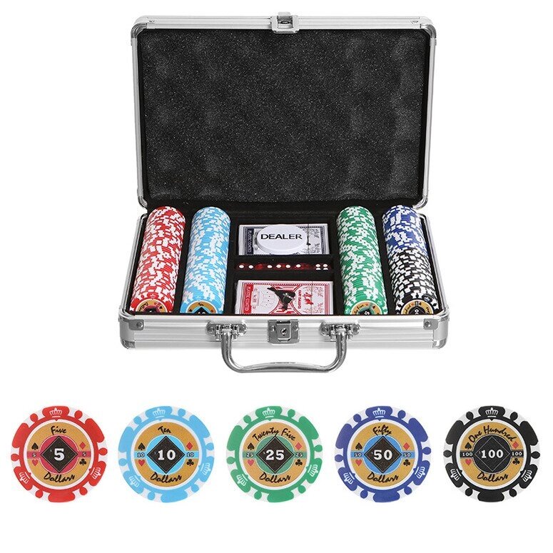 Набор для покера Crown на 200 фишек от компании Iнтэрнэт-крама - фото 1