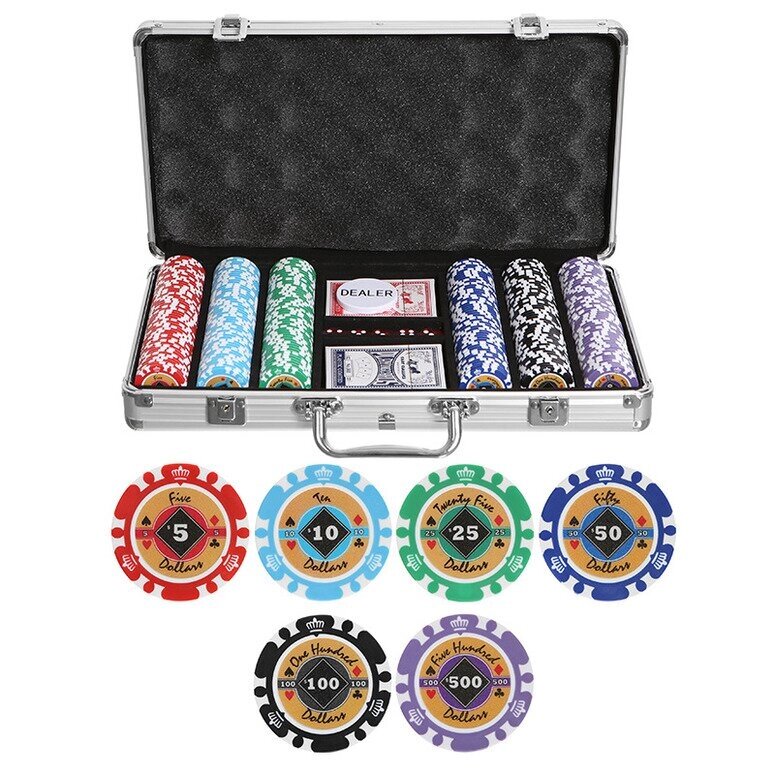 Набор для покера Crown на 300 фишек от компании Iнтэрнэт-крама - фото 1