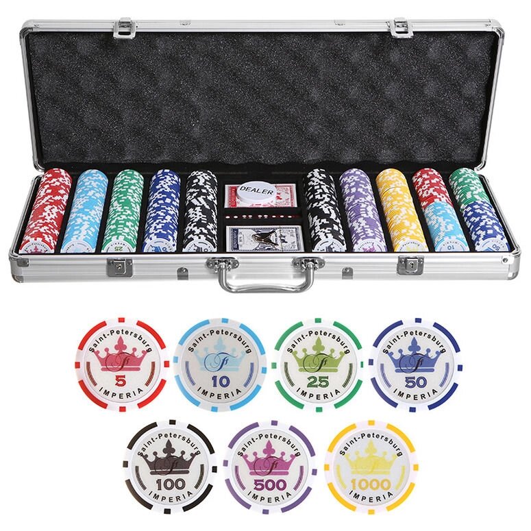 Набор для покера Empire на 500 фишек от компании Iнтэрнэт-крама - фото 1