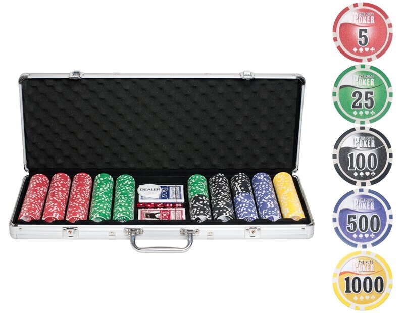 Набор для покера NUTS на 500 фишек от компании Iнтэрнэт-крама - фото 1