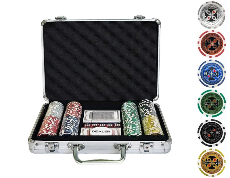 Набор для покера Ultimate на 200 фишек от компании Iнтэрнэт-крама - фото 1