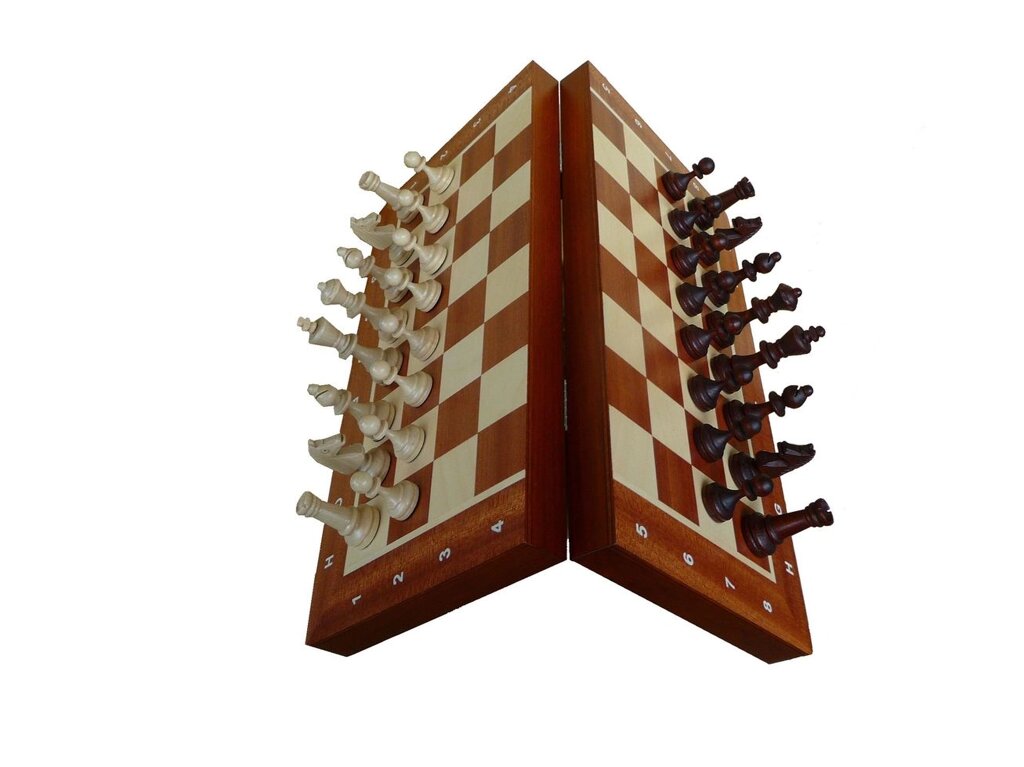 Шахматы магнитные ручной работы арт. 140F от компании Iнтэрнэт-крама - фото 1