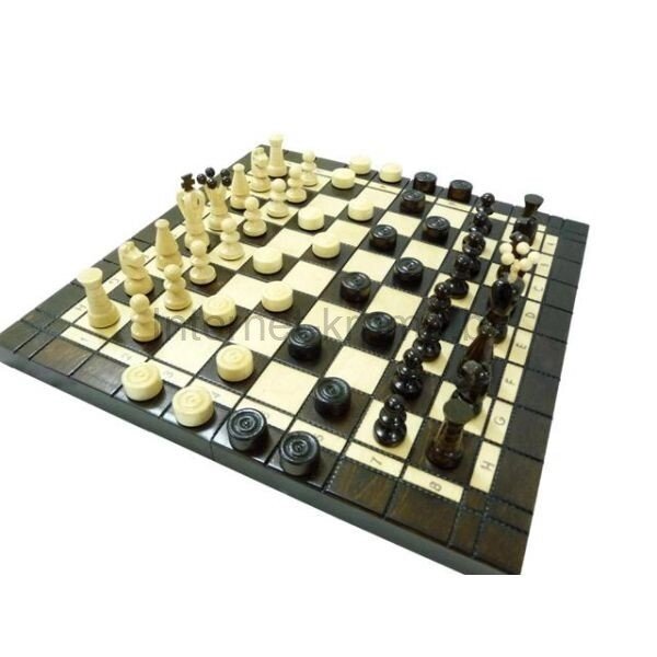 Шашки и шахматы ручной работы арт.165A от компании Iнтэрнэт-крама - фото 1