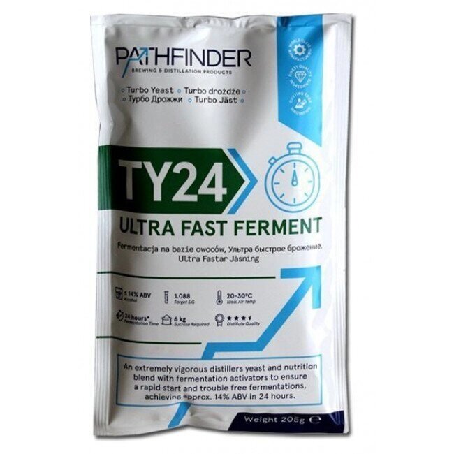Спиртовые дрожжи Pathfinder 24 Ultra Fast Ferment, 205 г от компании Iнтэрнэт-крама - фото 1
